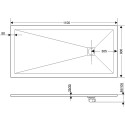 Поддон для душа RGW Stone Tray ST-0119G 90х110 с сифоном