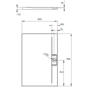 Поддон для душа Radaway Giaros D 90x80