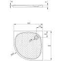 Поддон для душа Radaway Zantos A 90x90