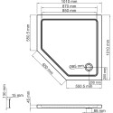 Поддон для душа Wasserkraft Isen 26T38 100x100 см