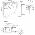 Поддон для душа Wasserkraft Main 41T01 90x90 см