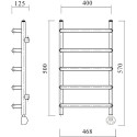 Полотенцесушитель электрический Domoterm Стефано П5 40x50, хром, R