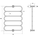 Полотенцесушитель электрический Energy G Aura 100x60