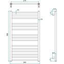 Полотенцесушитель электрический Grota Classic 30x90