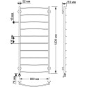 Полотенцесушитель электрический Secado Милан 1 50x120 (32/18) L