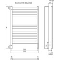 Полотенцесушитель электрический Terminus Енисей П9 50х70, sensor quick touch