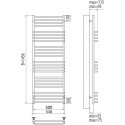 Полотенцесушитель электрический Terminus Соренто П24 500*1456