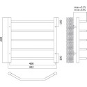 Полотенцесушитель электрический Terminus Виктория П5 40x63 L