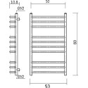 Полотенцесушитель водяной Domoterm Лаура П10 50x80, хром