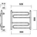 Полотенцесушитель водяной Domoterm Офелия П6 50x50, хром