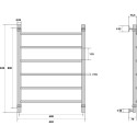 Полотенцесушитель водяной Energy Classic 80x60