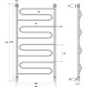 Полотенцесушитель водяной Energy Sonata 120x60