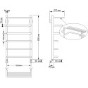 Полотенцесушитель водяной Secado Мерида 2 50x80 (32/18)