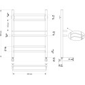 Полотенцесушитель водяной Secado Триест 50x60 (32/18)
