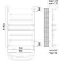 Полотенцесушитель водяной Terminus Евромикс П8 500x796