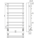 Полотенцесушитель водяной Terminus Вента П9 500x835