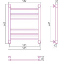 Полотенцесушитель водяной Сунержа Богема+ 60x50, прямая