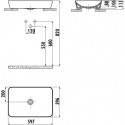 Раковина Creavit UL060-00MB00E-0000 жемчужно-белая