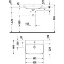 Раковина Duravit Happy D.2 Plus 2360601300 60 см