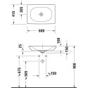 Раковина Duravit Viu 2358600000 60 см