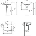 Раковина Ideal Standard Esedra T279801 60 см