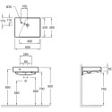 Раковина Jacob Delafon Rythmik EXQ112-Z 60 см