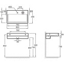 Раковина Jacob Delafon Terrace EXD112 80 см