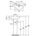 Рукомойник Ideal Standard Connect ARC E791401 35 см