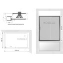 Шторка на ванну Kubele DE019PR-MAT-MT 150х70 см, профиль матовый хром