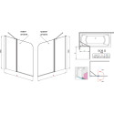 Шторка на ванну Radaway EOS II PND 130 R