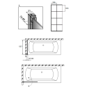 Шторка на ванну Radaway Nes Black PNJ I Factory 60 R