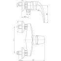 Смеситель Aquanet Cobra SD90367 для душа