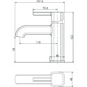 Смеситель Aquanet Minima AF130-10C для раковины