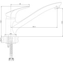 Смеситель Aquanet Techno SD90885 для кухонной мойки