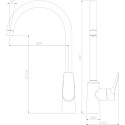 Смеситель Argo Selena 35-03 для кухонной мойки