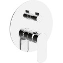 Смеситель BelBagno Ancona ANCONA-VDI-CRM С ВНУТРЕННЕЙ ЧАСТЬЮ, для ванны с душем