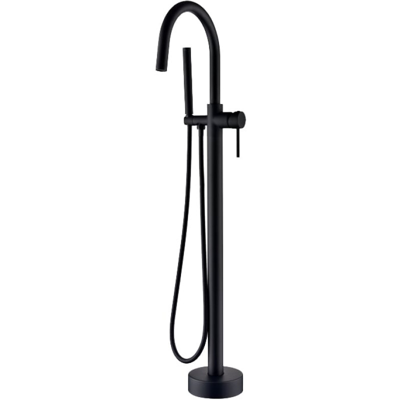 Смеситель Boheme Black 229-B напольный, для ванны с душем