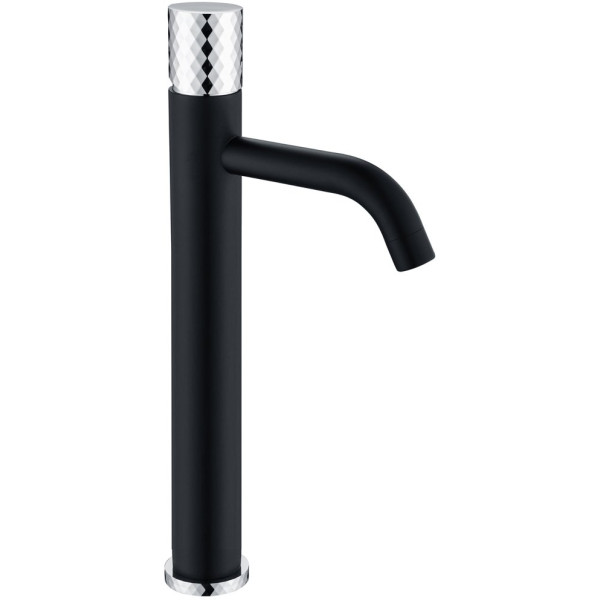 Смеситель Boheme Stick 122-BCR для раковины, black diamond chrome