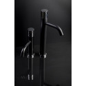 Смеситель Boheme Stick 122-BCR для раковины, black diamond chrome