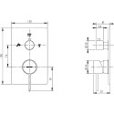 Смеситель Bravat Arc P69193C-ENG для ванны с душем