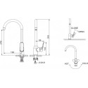 Смеситель Bravat Eler F7191238CP-RUS для кухонной мойки