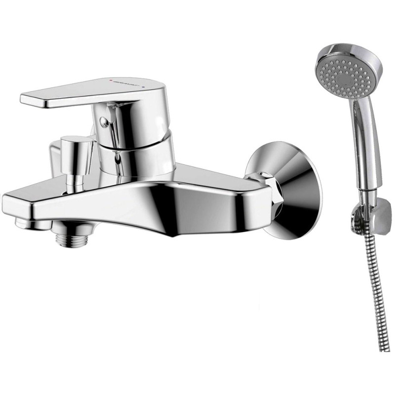 Смеситель Bravat Line F65299C-B-RUS для ванны с душем, с лейкой
