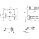 Смеситель Bravat Waterfall F673107C-01 для ванны с душем