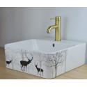 Смеситель Bronze de Luxe Scandi 1451BR для раковины, бронза