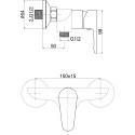 Смеситель Cersanit Cersania 63032 для душа