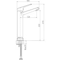 Смеситель Cersanit Flavis 63038 для раковины, хром