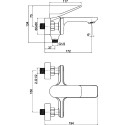 Смеситель Cersanit Odra 63051 для ванны с душем