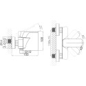 Смеситель D&K Berlin Technische DA1433115 для душа, черный