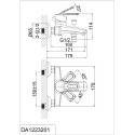 Смеситель D&K Furth Bayern DA1223201 для ванны с душем