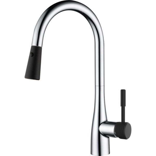 Смеситель D&K Rhein Schiller DA1462505B для кухонной мойки, черный